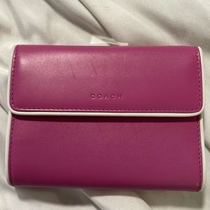 Super Cute Barbie-core Pink with White Piping COLE HAAN Clutch/Wallet